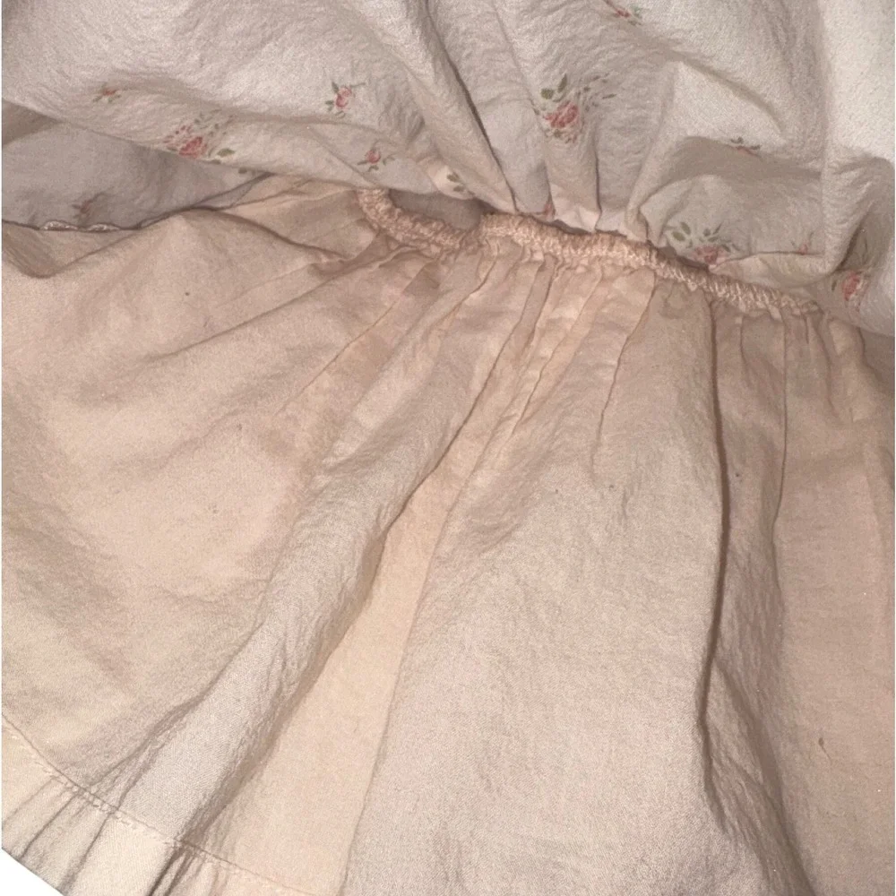 Vintage Gymboree Baby Dress – 0–3 Months – Pink Floral Lace Trim – Cottagecore‎